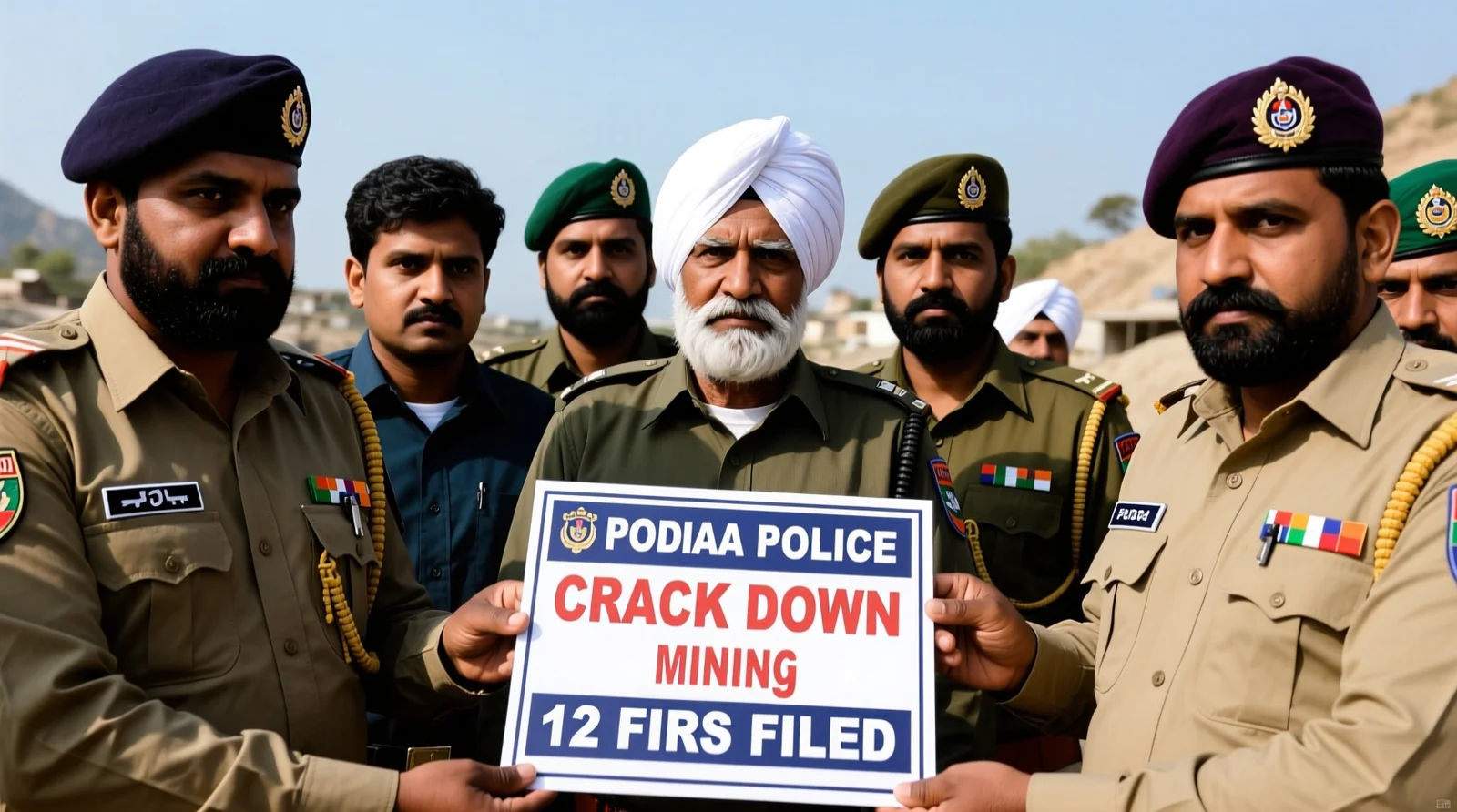 Budgam Police Crack Down on Illegal Mining: 12 FIRs Filed