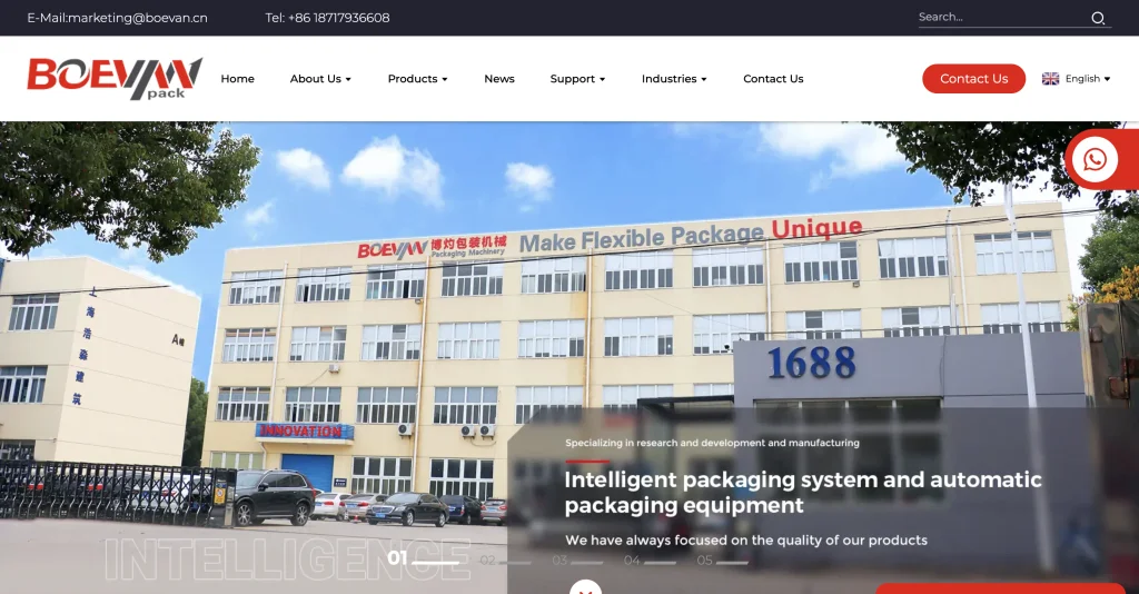 Boevan flexible pouch packaging machinery