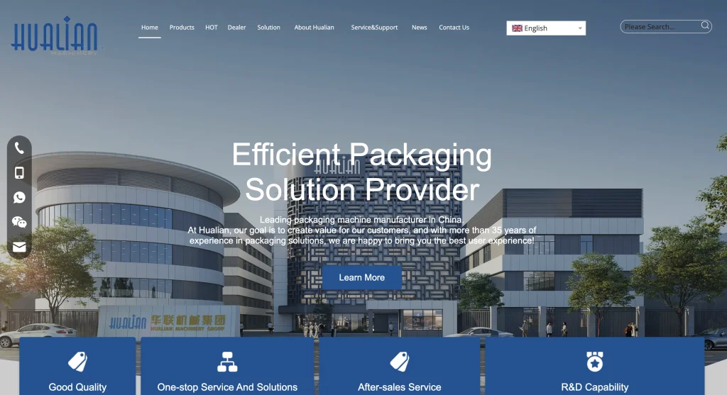 Hualian packaging and sealing machinery