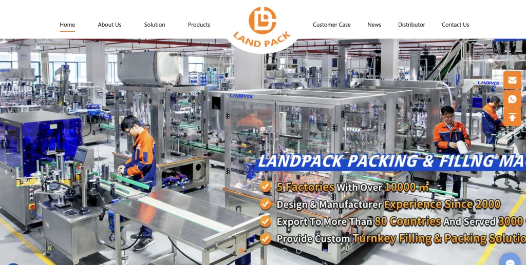 Landpack packaging and filling machinery