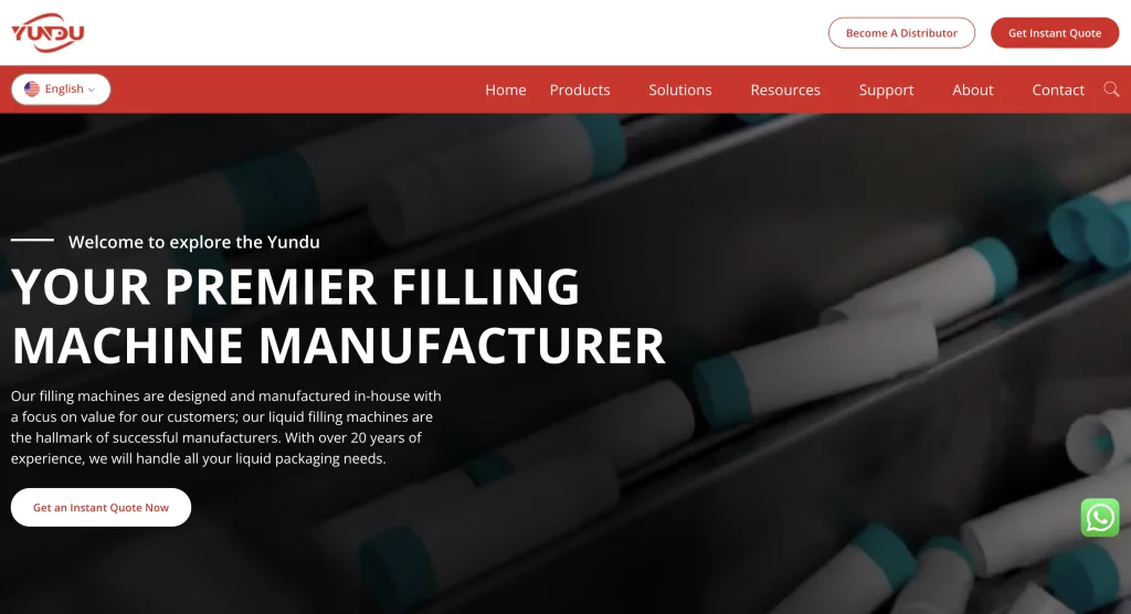 Yundu liquid filling and packaging machinery