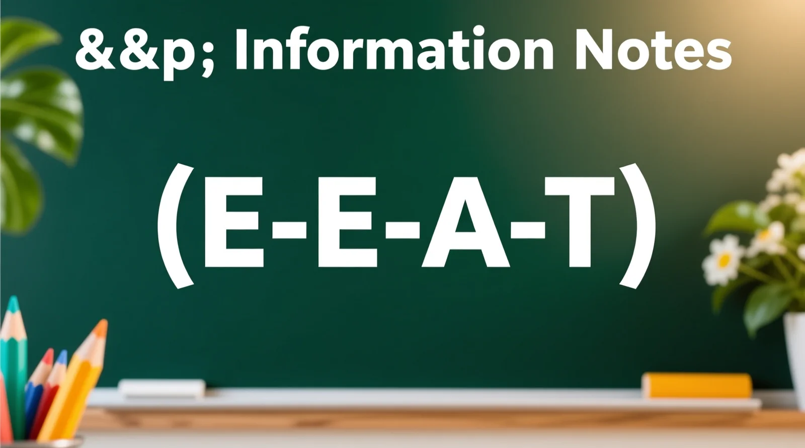 Sources & Information Notes (E-E-A-T)