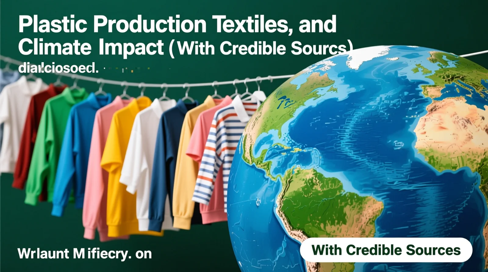Plastic Production, Textiles, and Climate Impact (With Credible Sources)