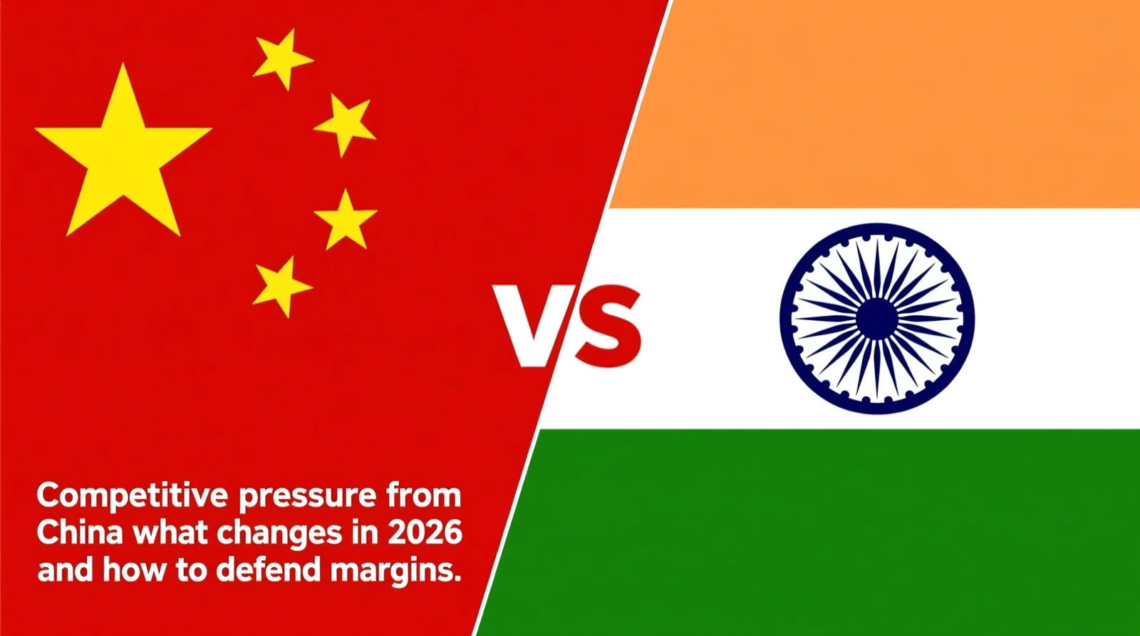 Competitive pressure from China and India: what changes in 2026 and how to defend margins