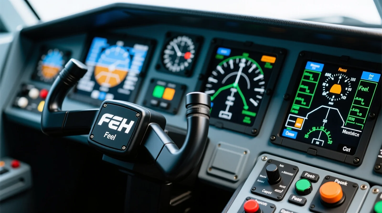 Full electrohydraulic (FEH) control and feel