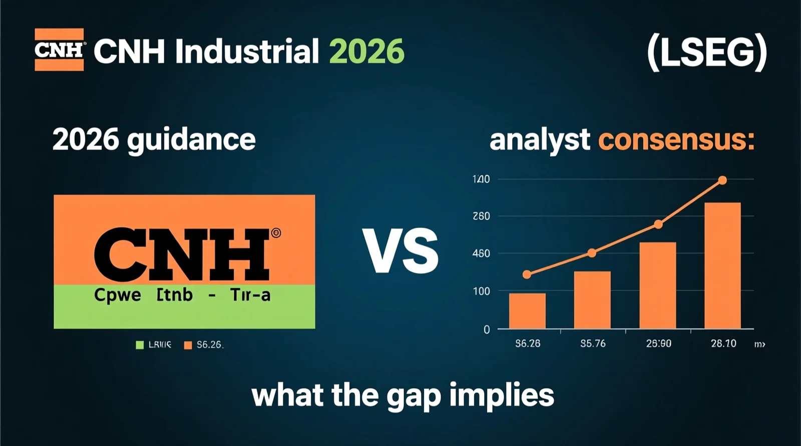 CNH Industrial 2026 guidance vs. analyst consensus (LSEG): what the gap implies