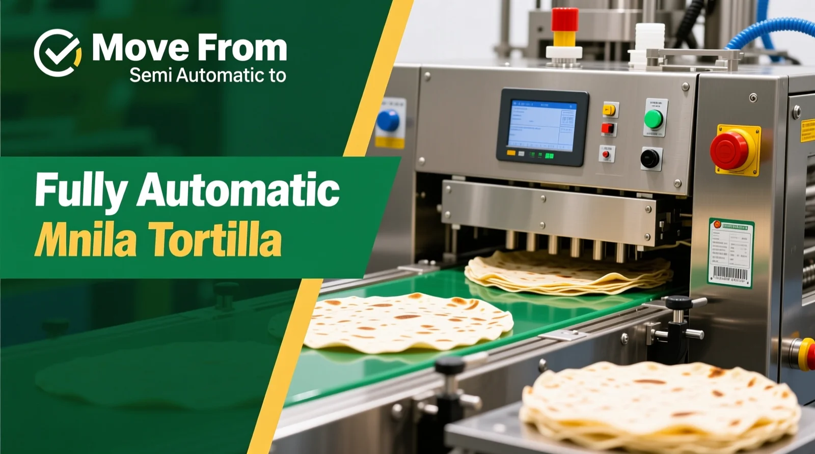 When to Move from Semi-Automatic to Fully Automatic Tortilla Manufacturing Equipment