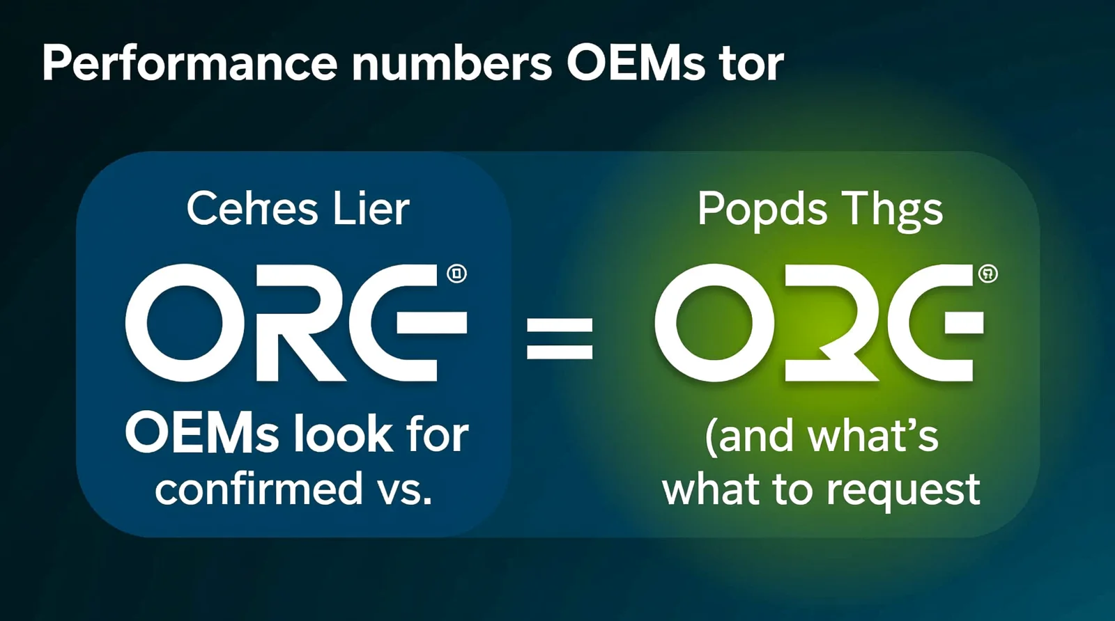 Core performance numbers OEMs look for (and what’s confirmed vs. what to request)