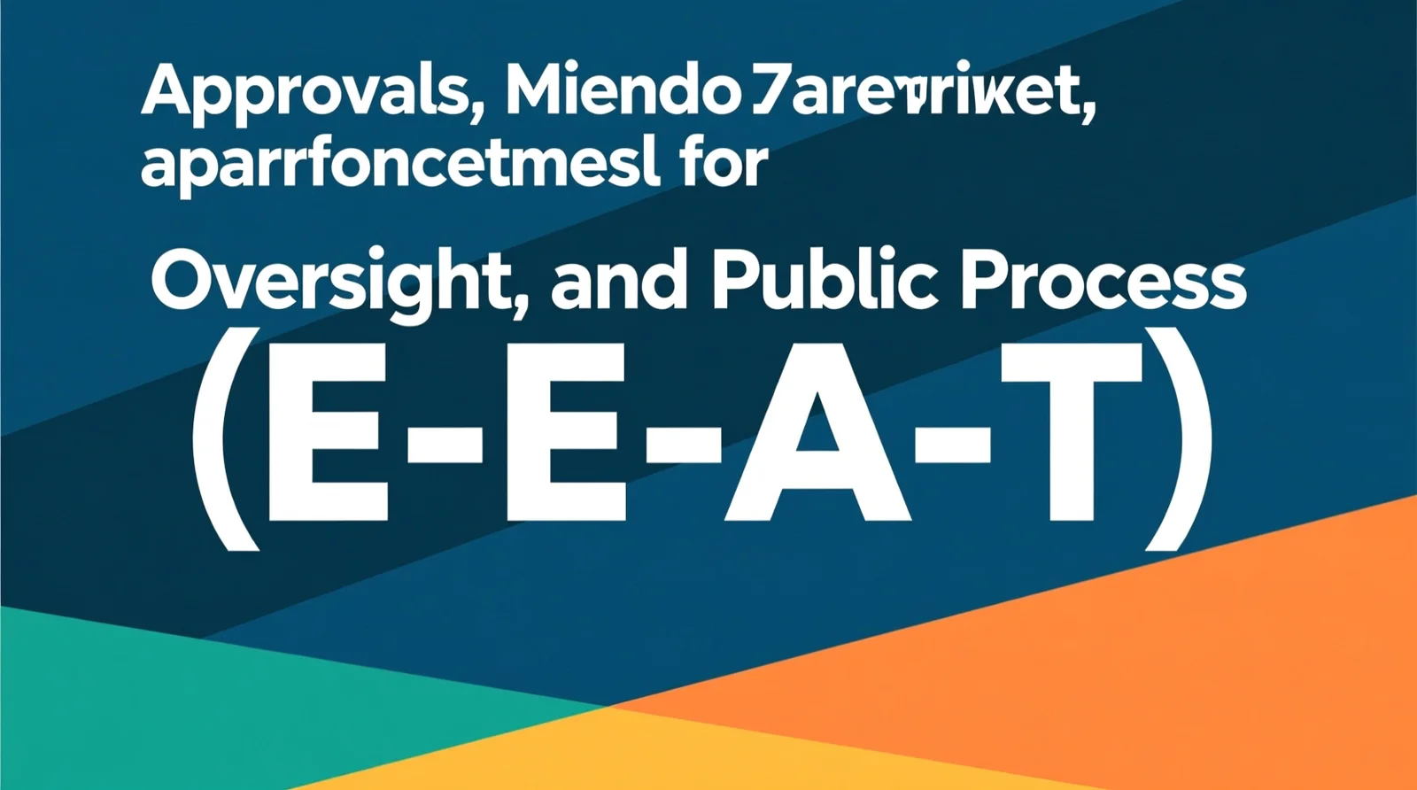 Approvals, Oversight, and Public Process (E-E-A-T)