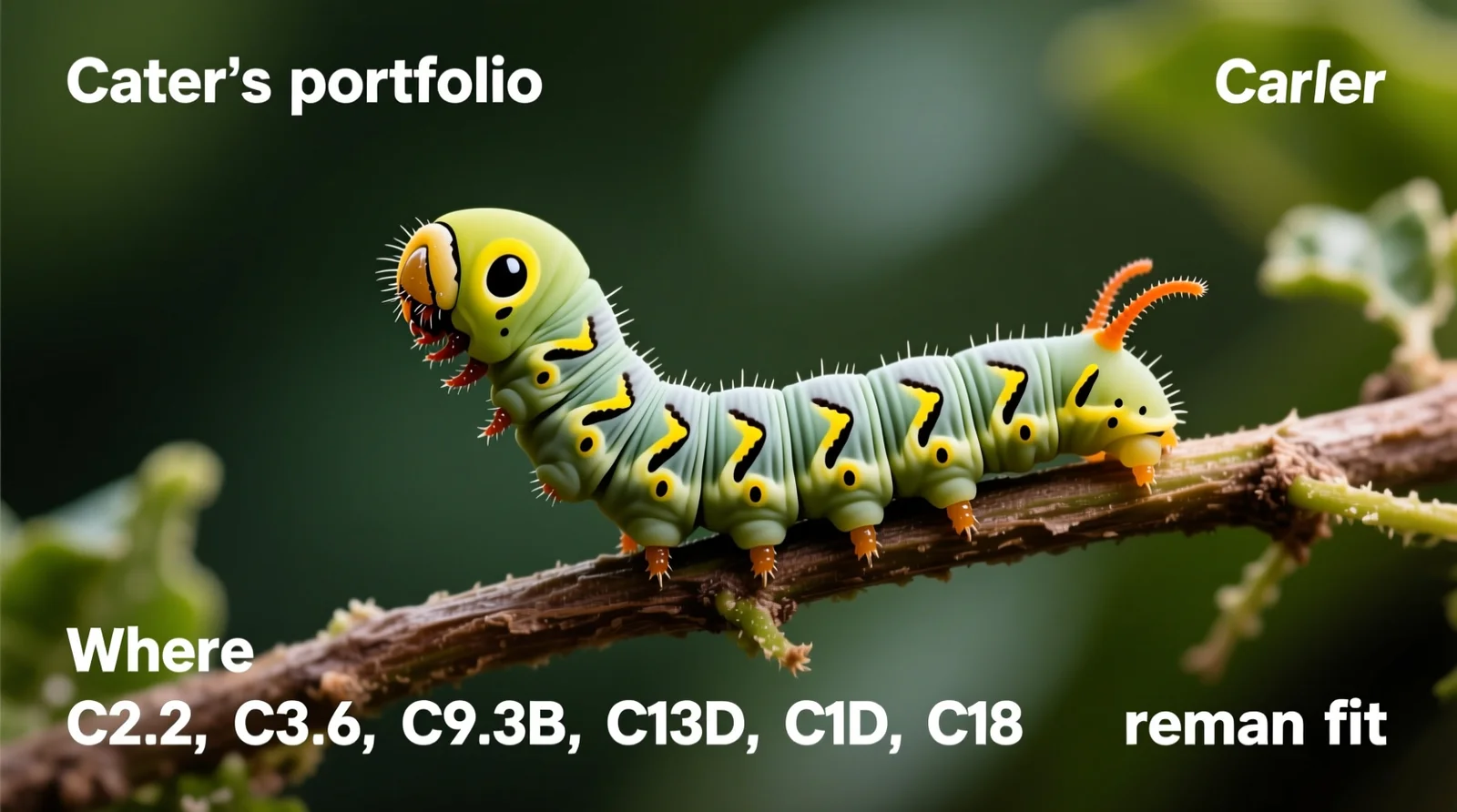 Caterpillar’s portfolio context: where C2.2, C3.6, C9.3B, C13D, C18, and reman fit
