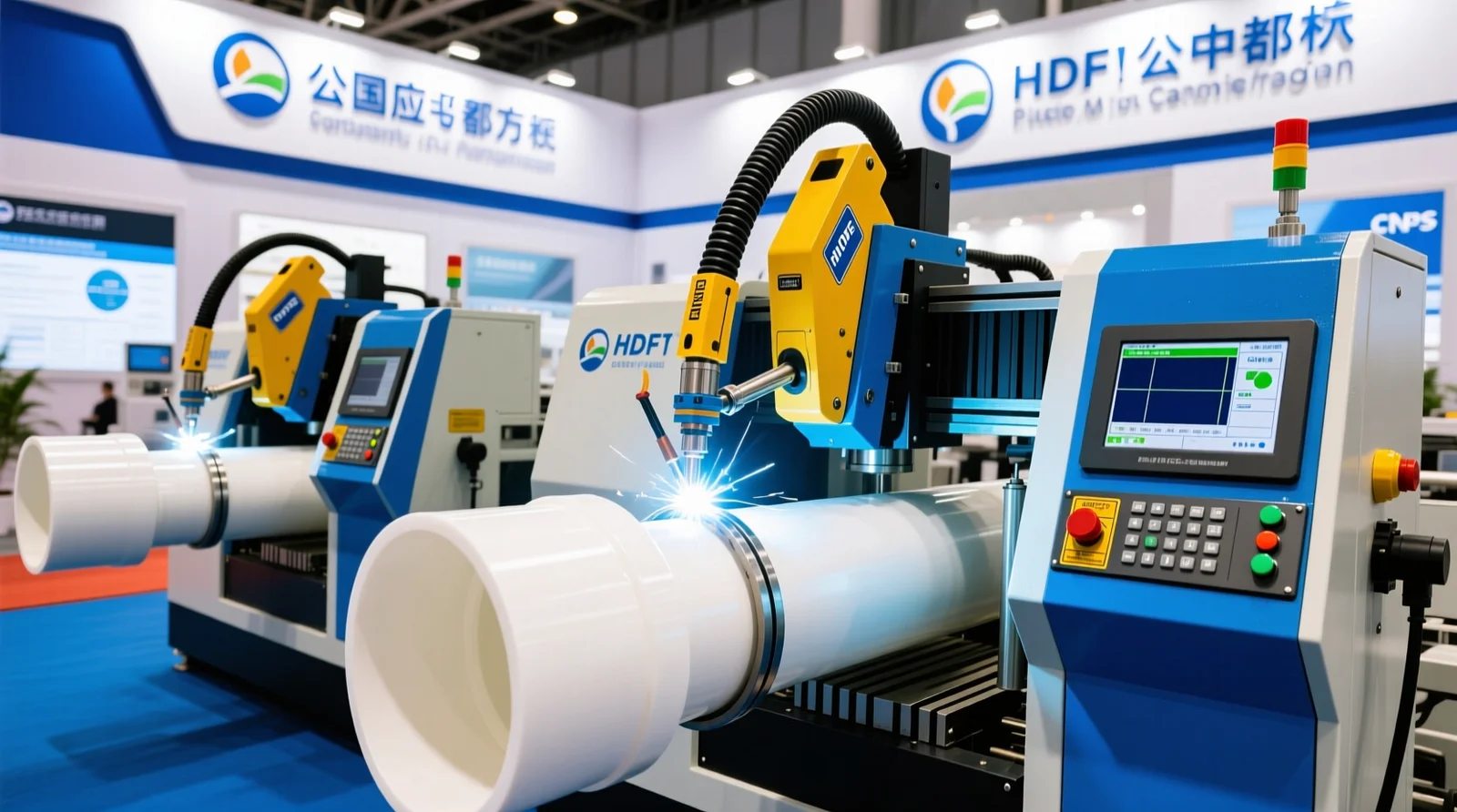 Introduction: Automatic HDPE Plastic Pipe Welding Machines with CNC and GPS at Canton Fair