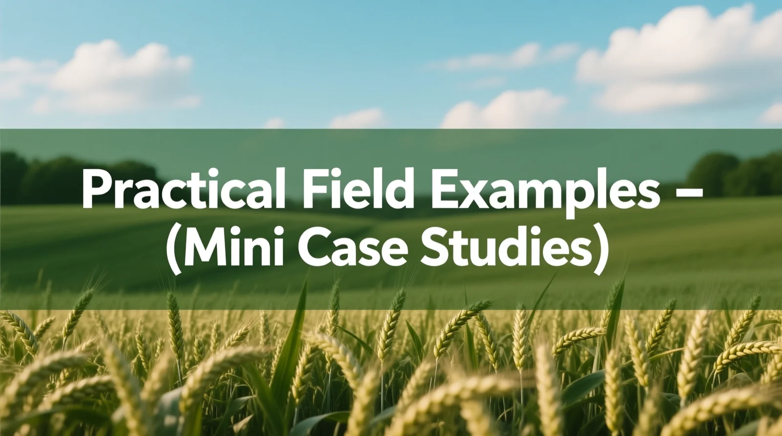 Practical Field Examples (Mini Case Studies)
