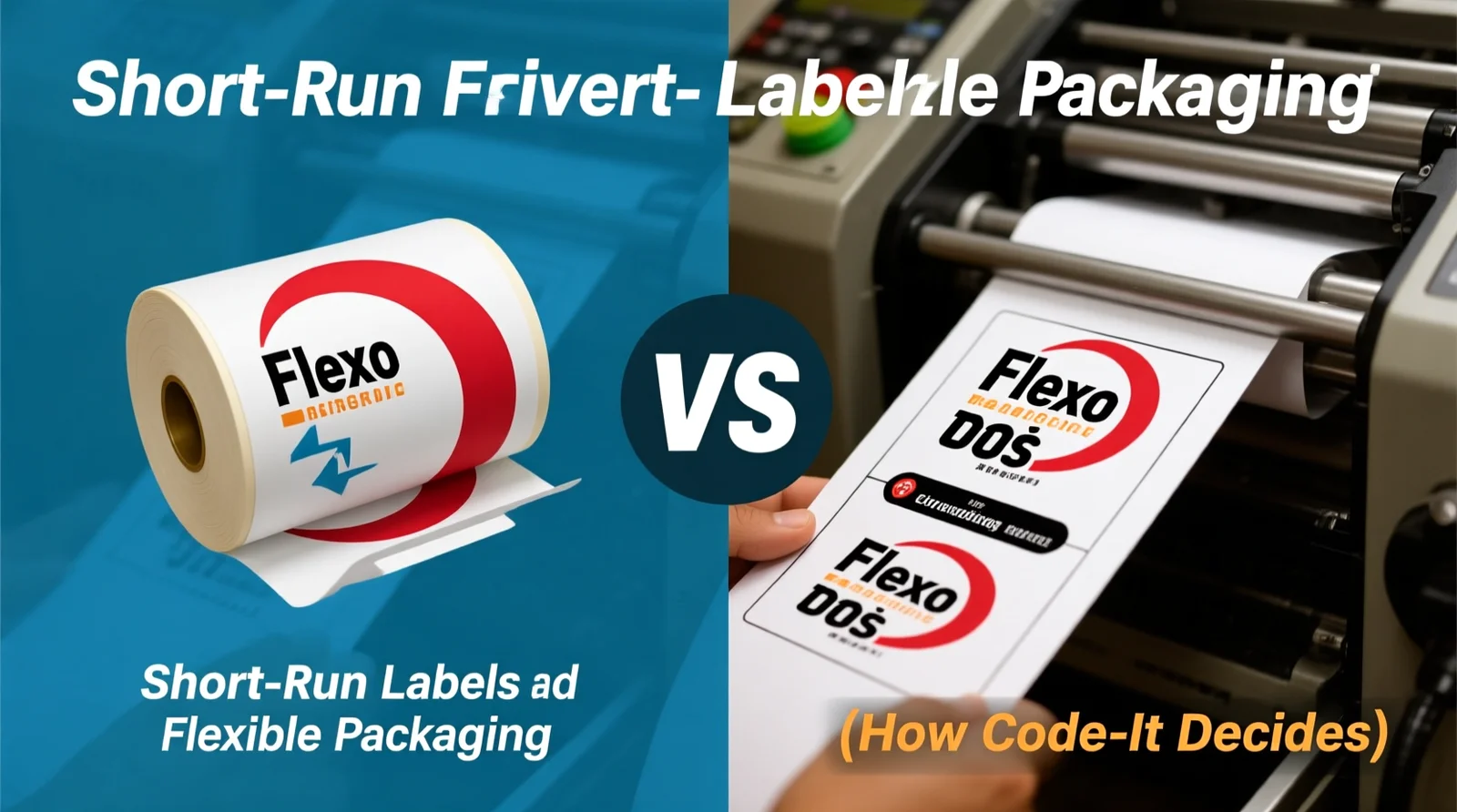 Flexo vs Digital for Short-Run Labels and Flexible Packaging (How Code-It Decides)