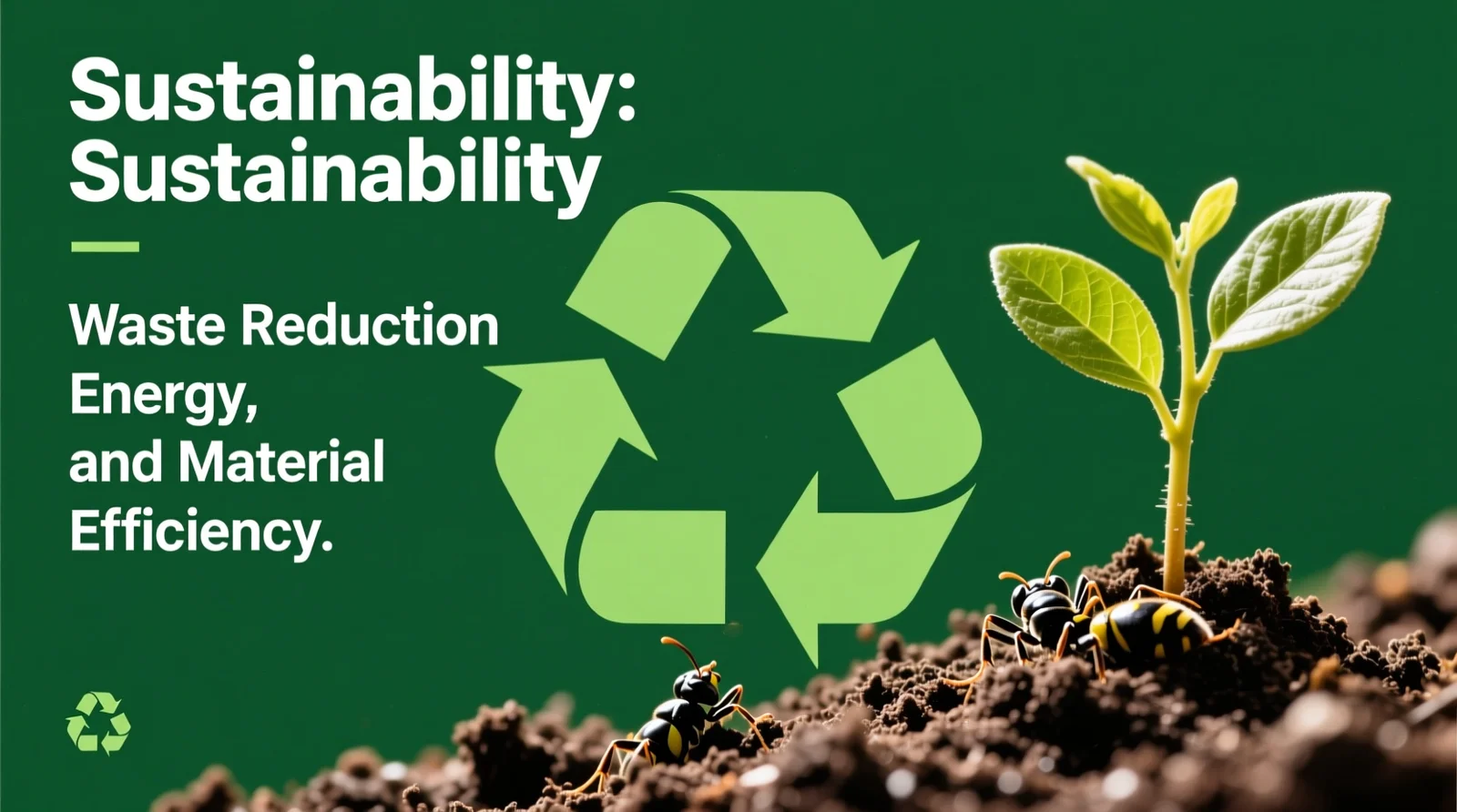 Sustainability: Waste Reduction, Energy, and Material Efficiency
