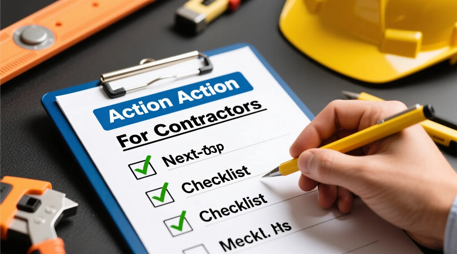 Call to Action: A Simple Next-Step Checklist for Contractors