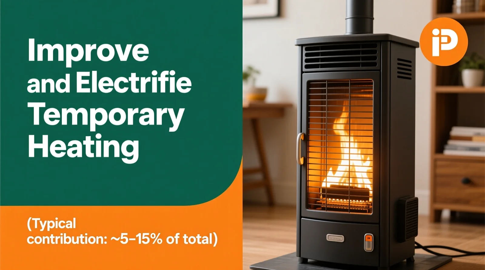 2) Improve and Electrify Temporary Heating (Typical contribution: ~5&ndash;15% of total)