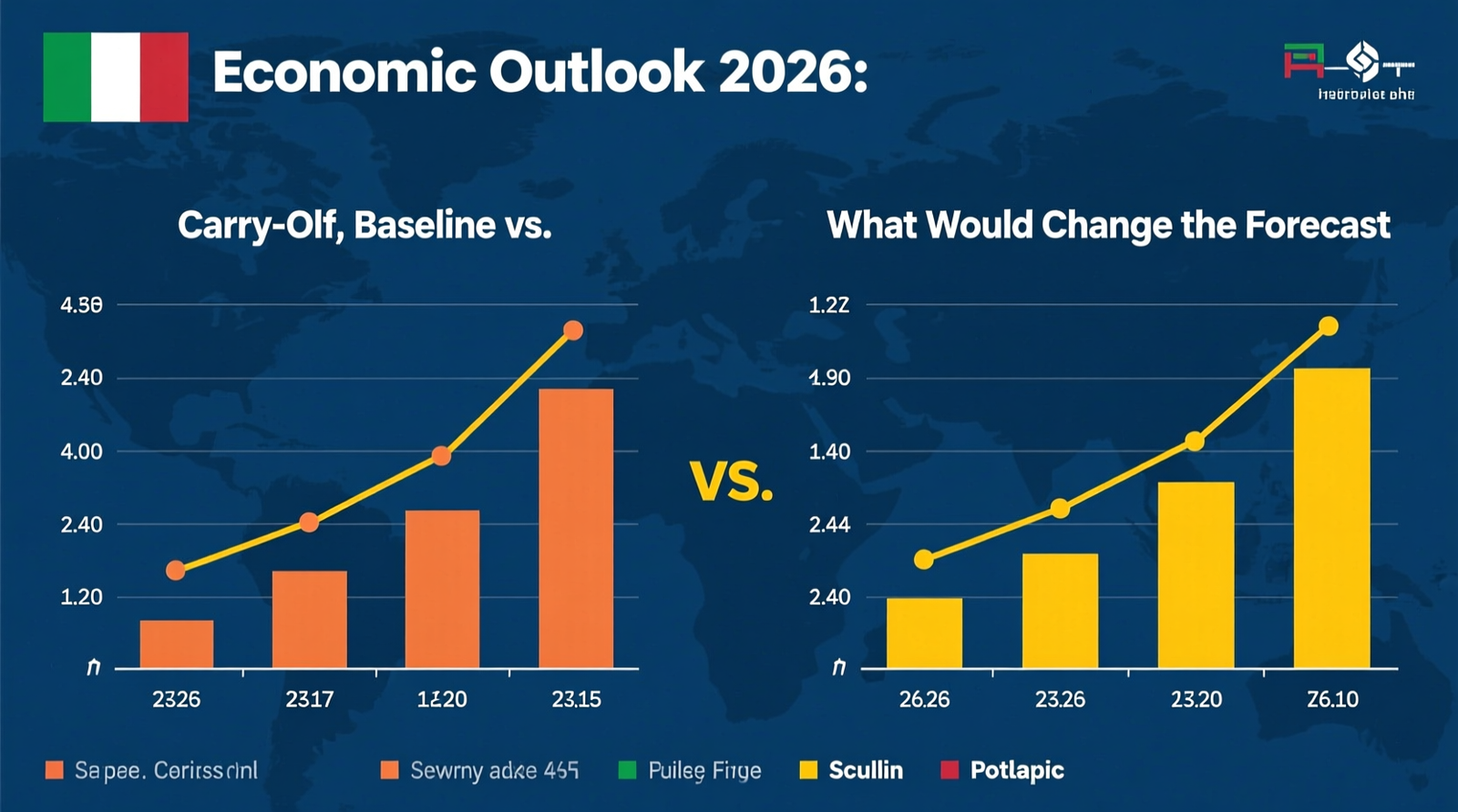 Italy Economic Outlook 2026: Carry-Over, Baseline vs. Scenarios, and What Would Change the Forecast