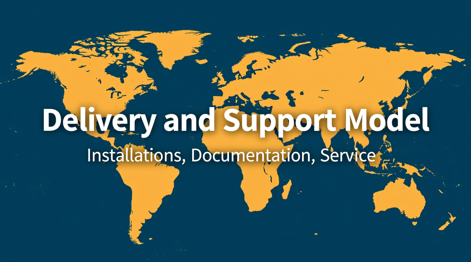 Global Delivery and Support Model (Installations, Documentation, Service)