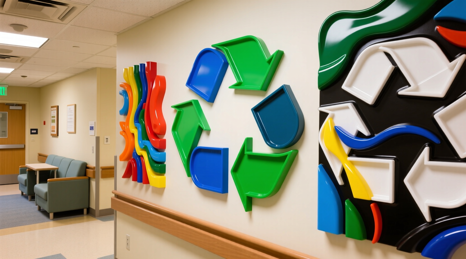 Hospitality Applications: Recycled Plastic Art and Short-Run Manufacturing