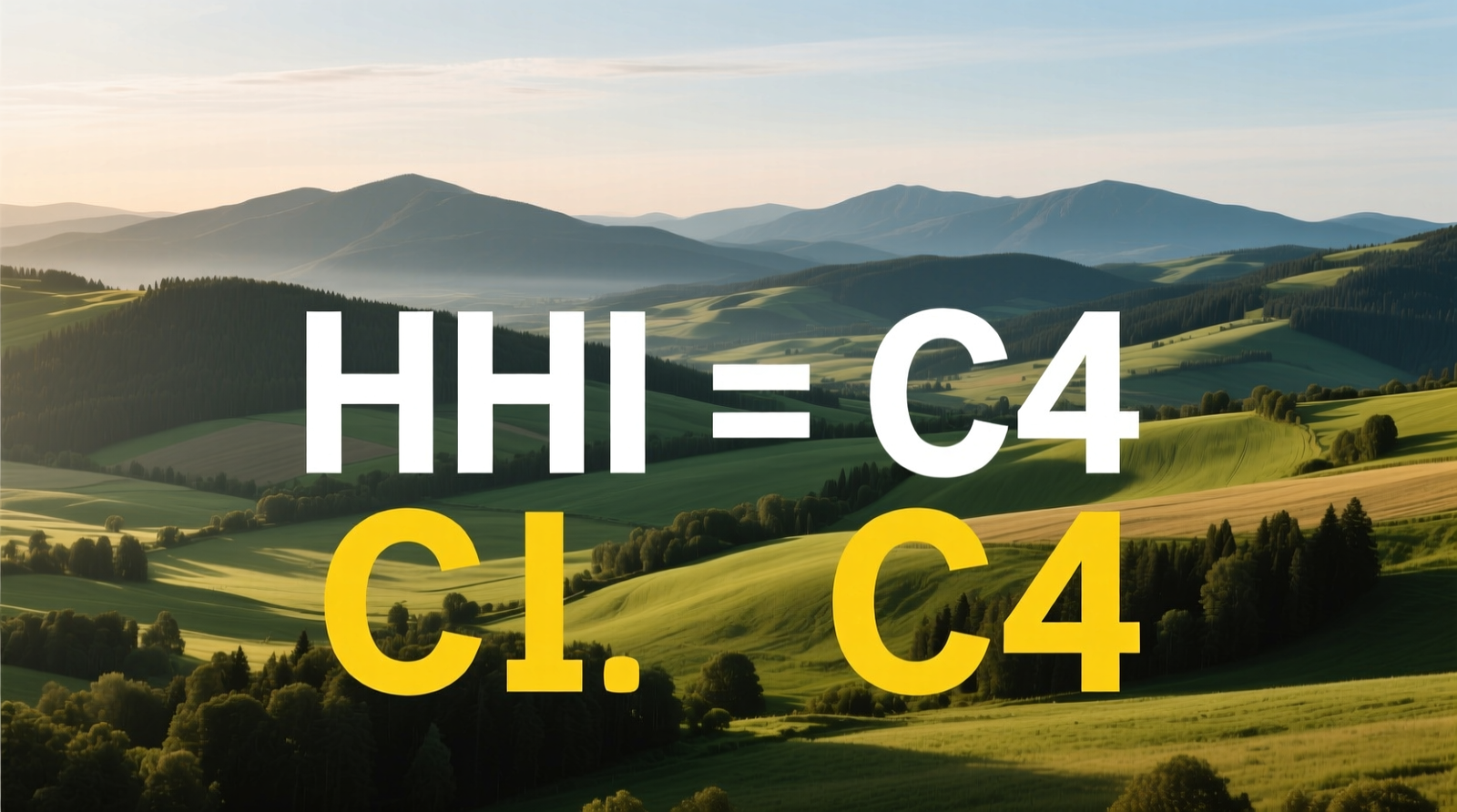 Competitive landscape and concentration: what HHI and C4 mean in plain terms