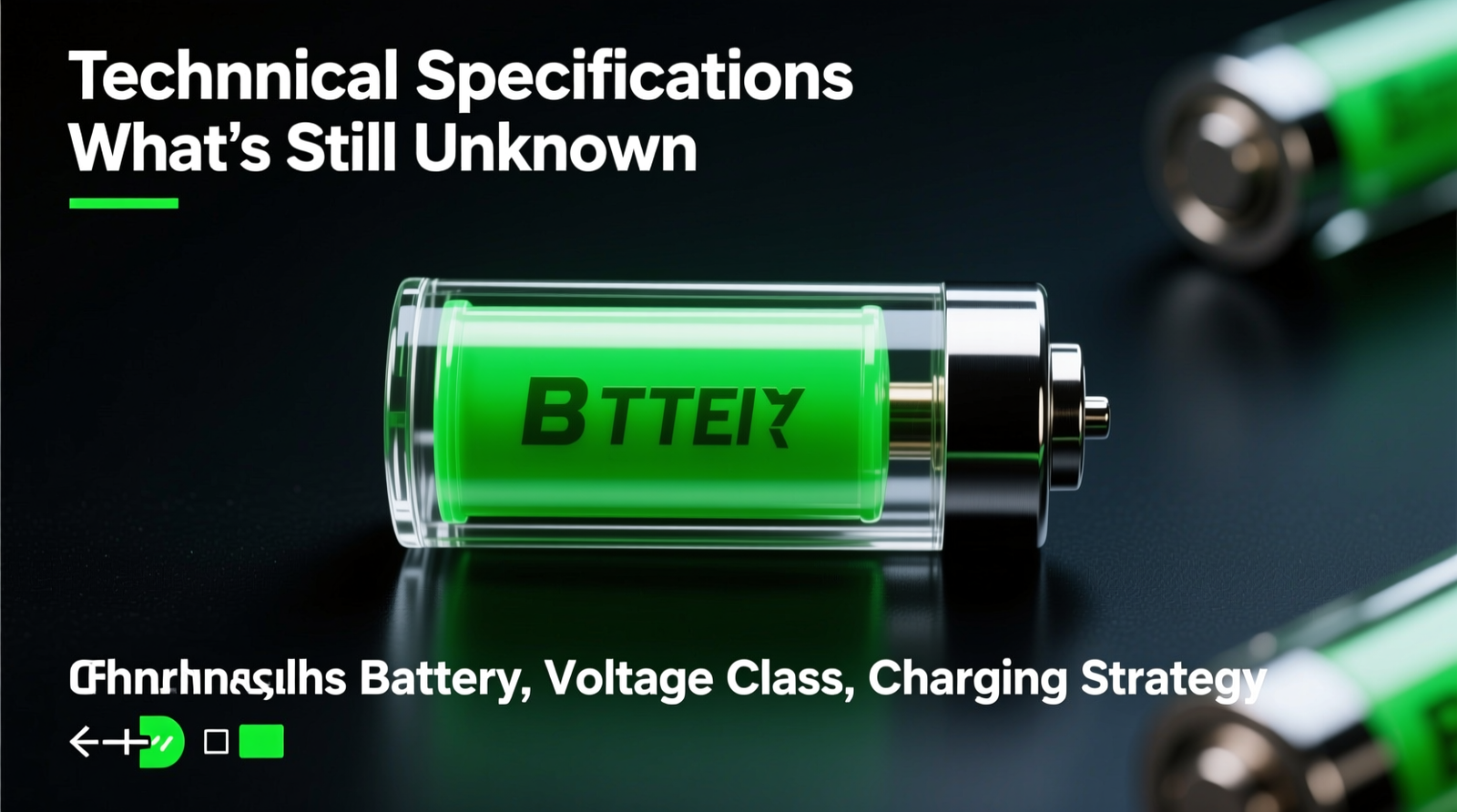 Technical Specifications and What’s Still Unknown (Battery, Voltage Class, Charging Strategy)