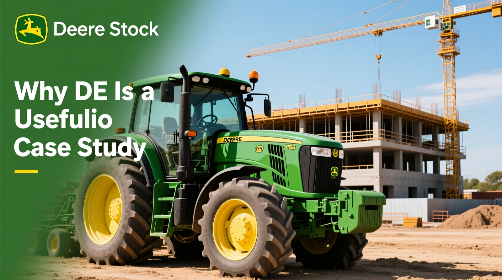 From Deere Stock to Portfolio Construction: Why DE Is a Useful Case Study