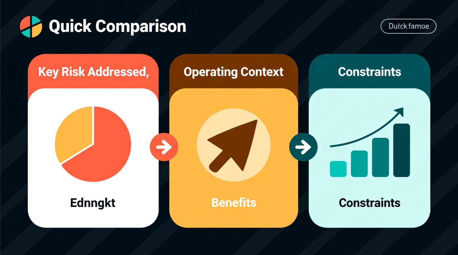 Quick Comparison: Key Risk Addressed, Operating Context, Benefits, and Constraints