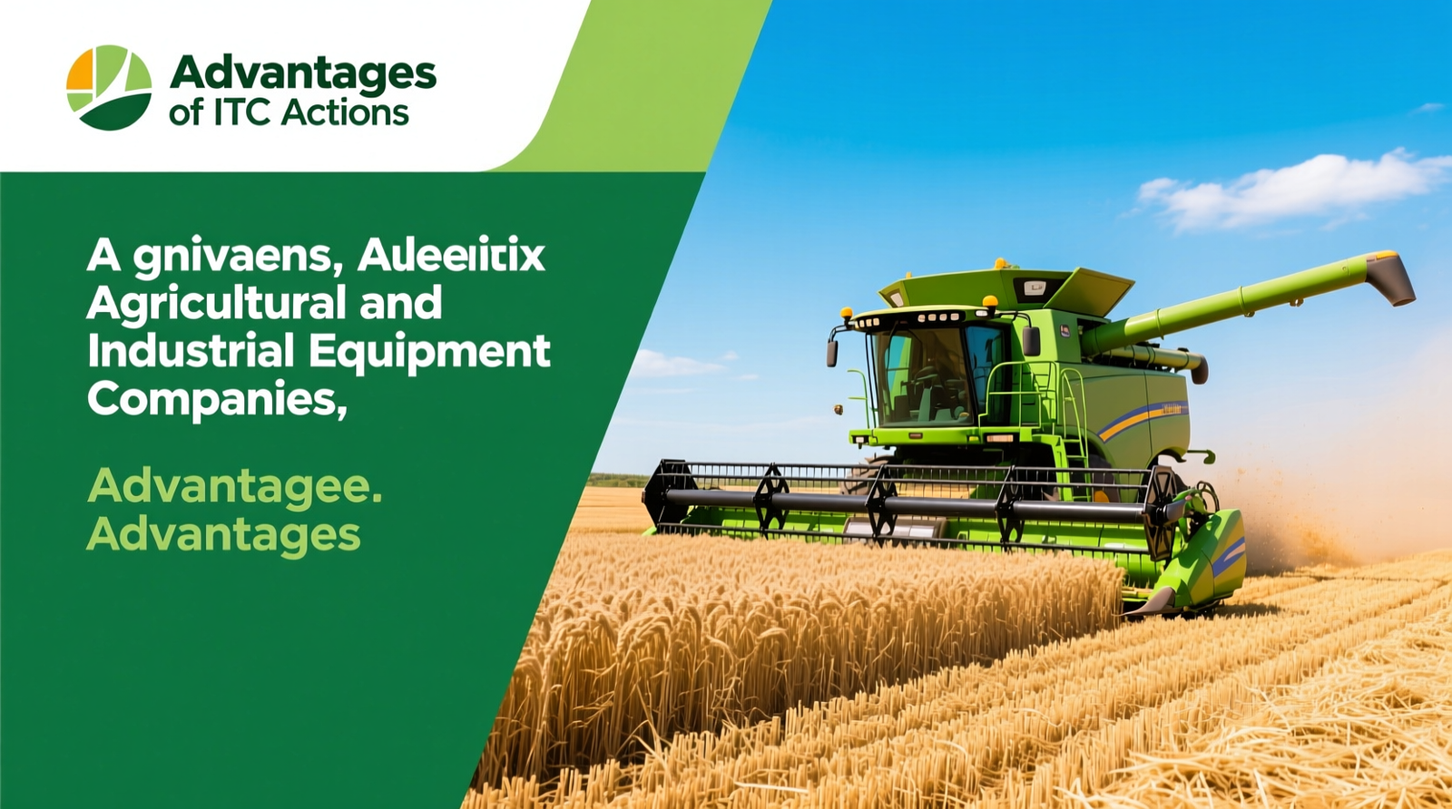 Advantages of ITC Actions for Agricultural and Industrial Equipment Companies