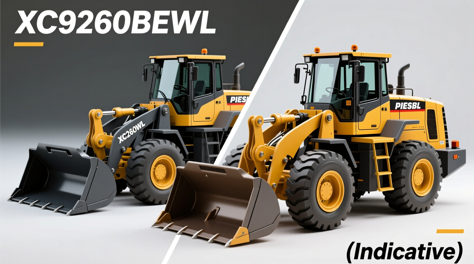 Practical Comparison: XC9260BEWL Prototype vs Comparable Diesel Wheel Loader (Indicative)