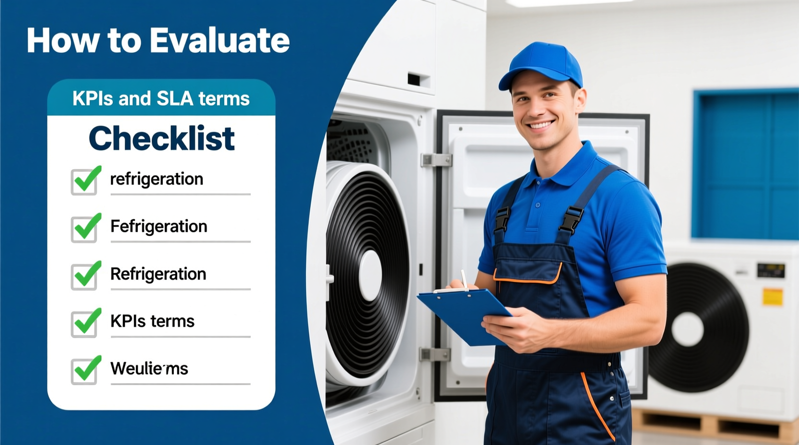 Operator checklist: how to evaluate a refrigeration rental provider (KPIs and SLA terms)