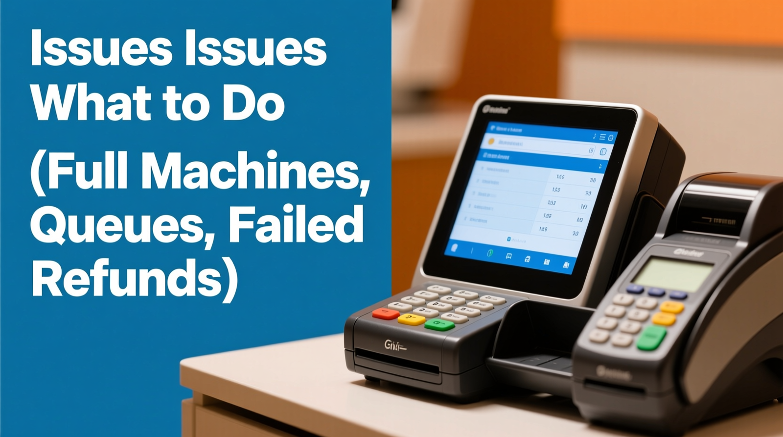 Common Issues and What to Do (Full Machines, Queues, Failed Refunds)