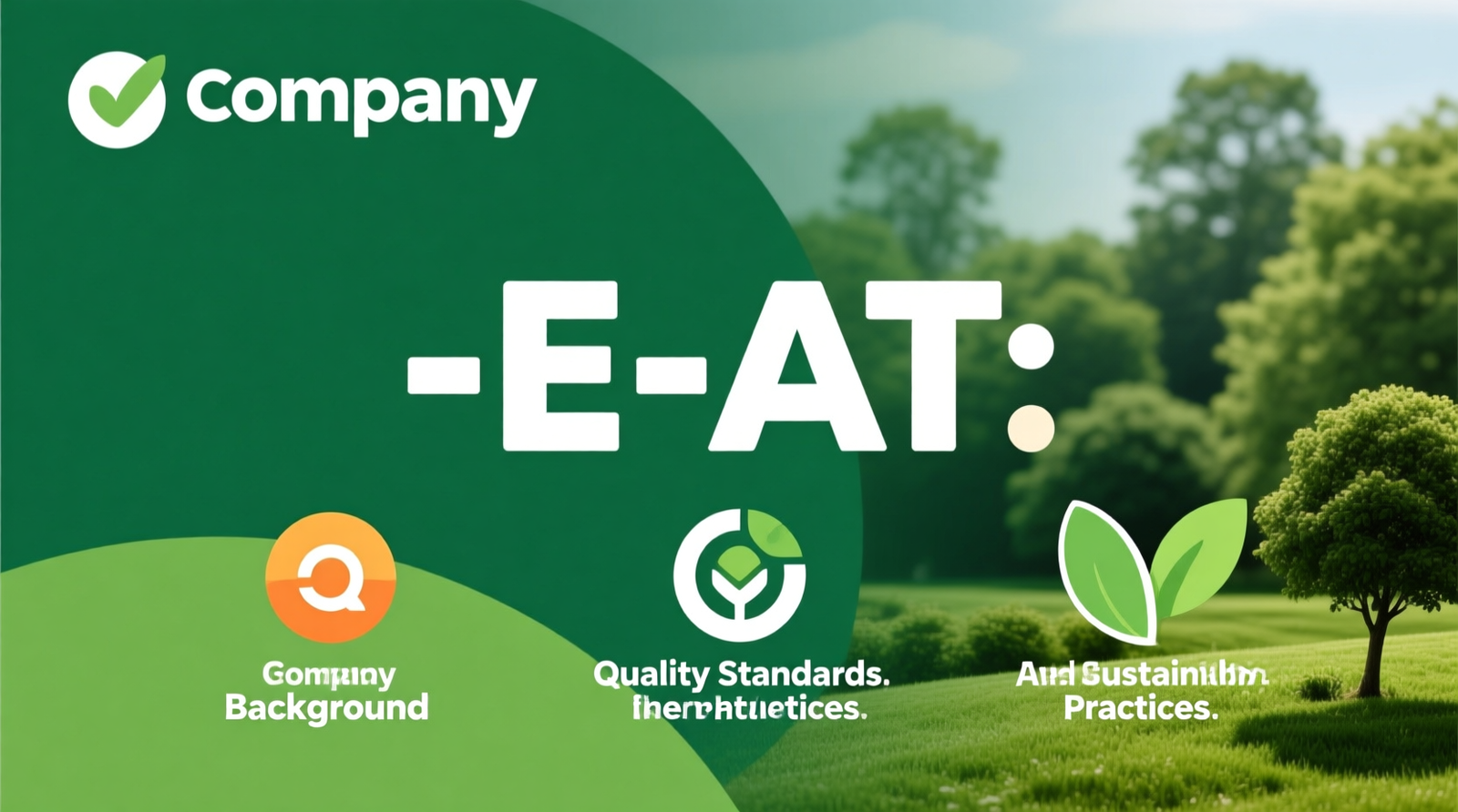 E-E-A-T: company background, quality standards, and sustainability practices