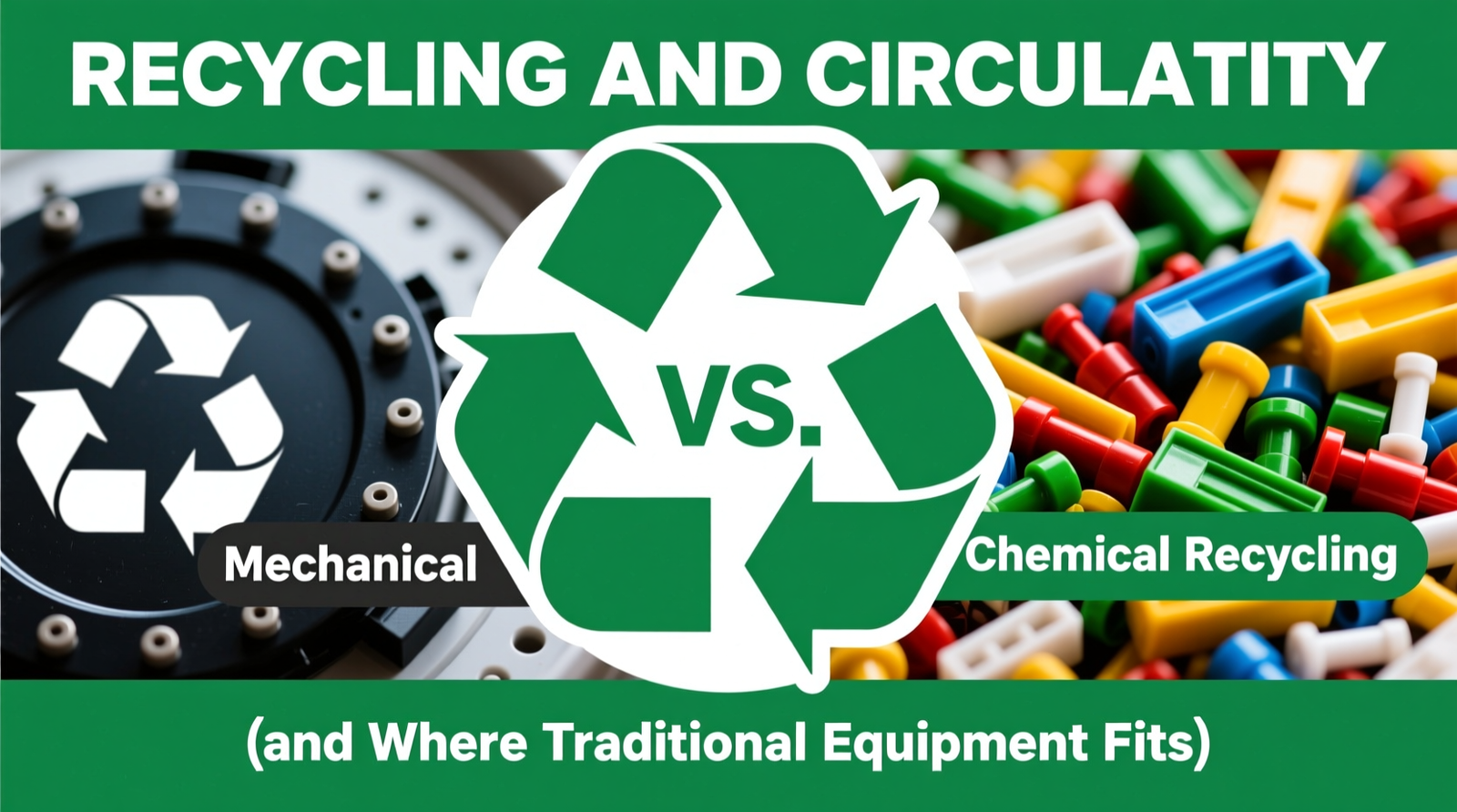 Recycling and Circularity: Mechanical vs. Chemical Recycling (and Where Traditional Equipment Fits)