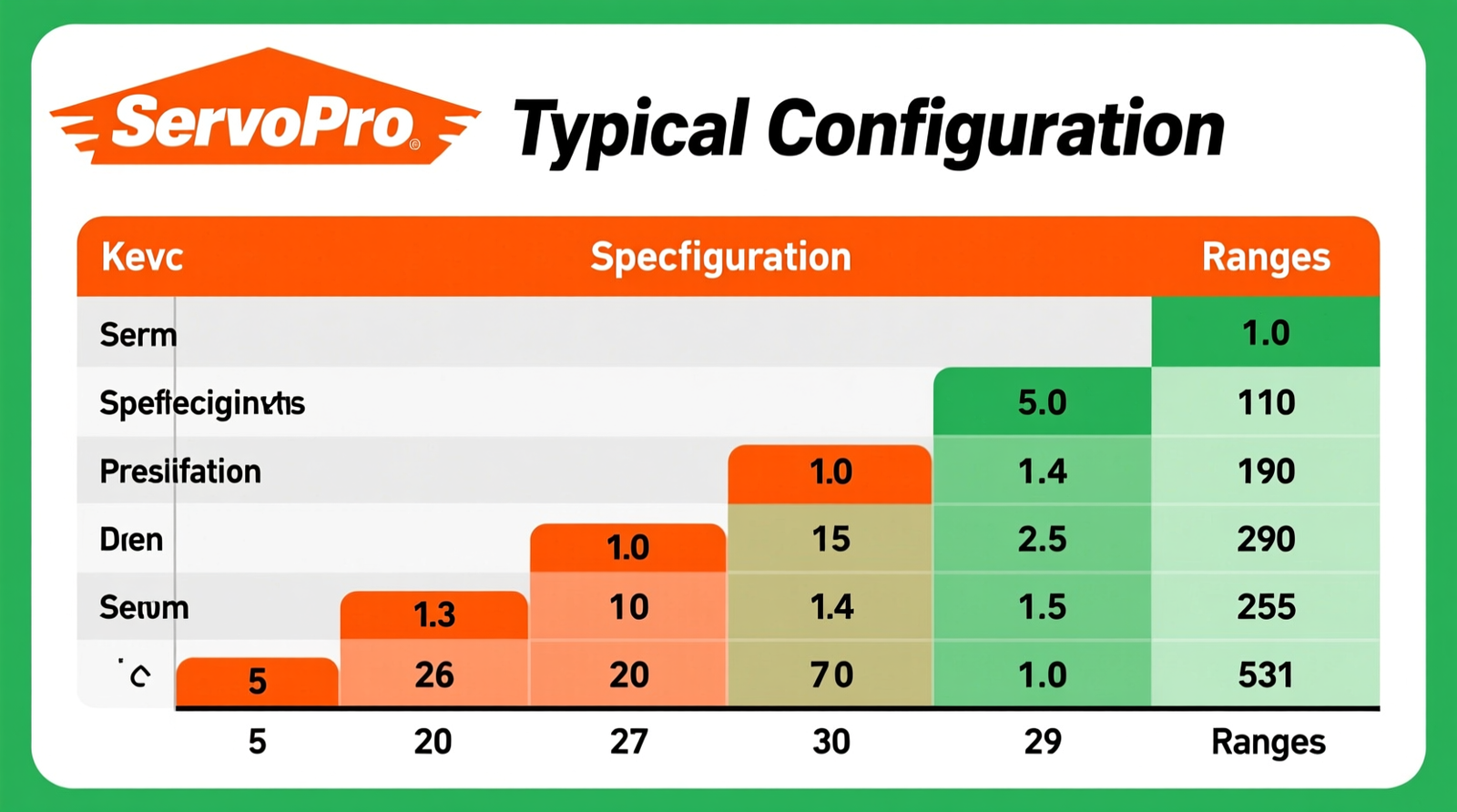 Key ServoPro Specifications (Typical Configuration Ranges)