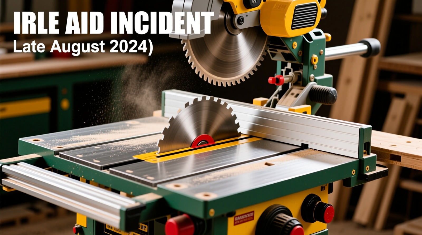 Second Incident on Table Saw (Late August 2024)