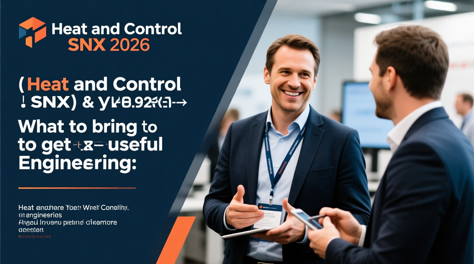 Meet Heat and Control at SNX 2026: what to bring to get a useful engineering discussion