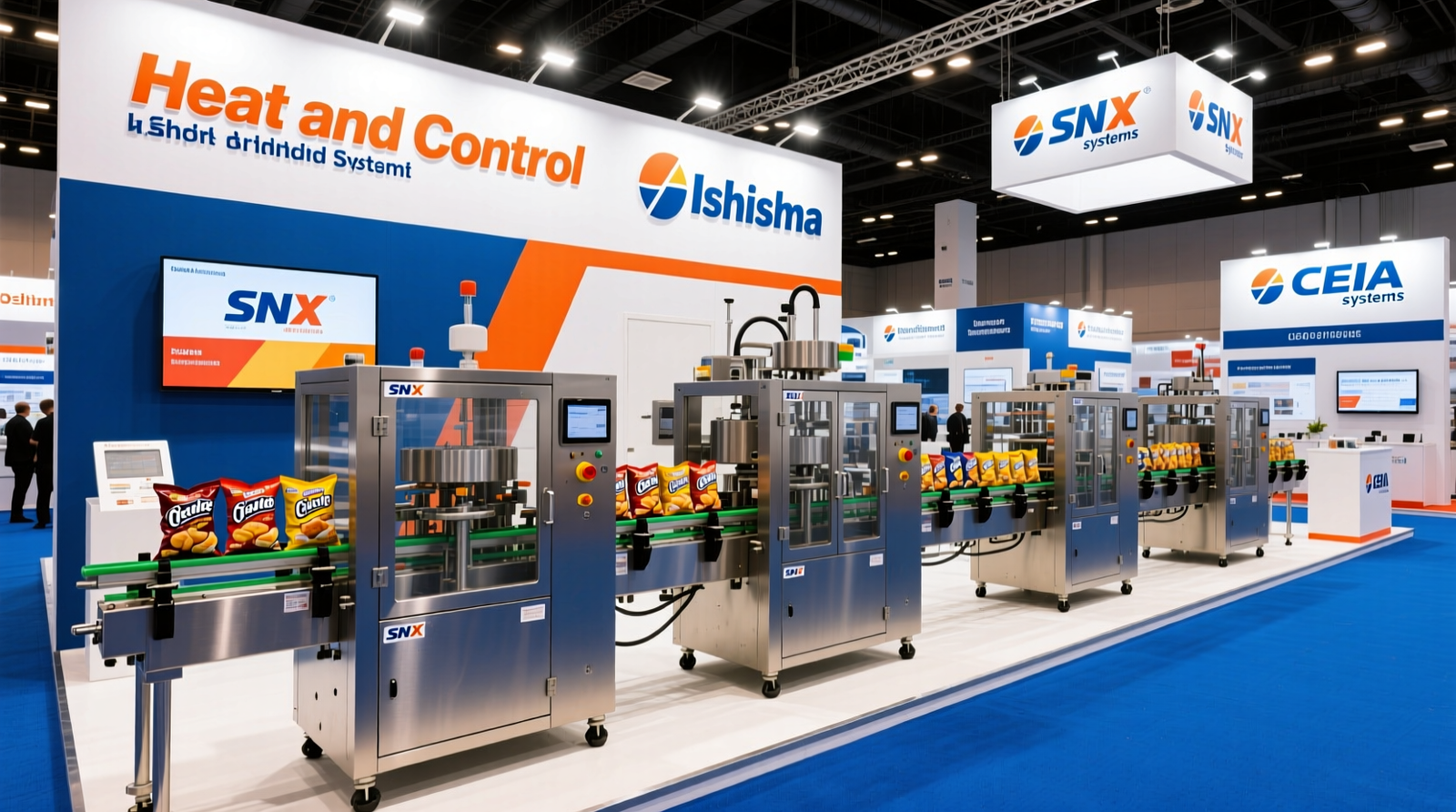 Introduction: SNX 2026 snack equipment exhibitors—Heat and Control, Ishida, and CEIA systems in one integrated line