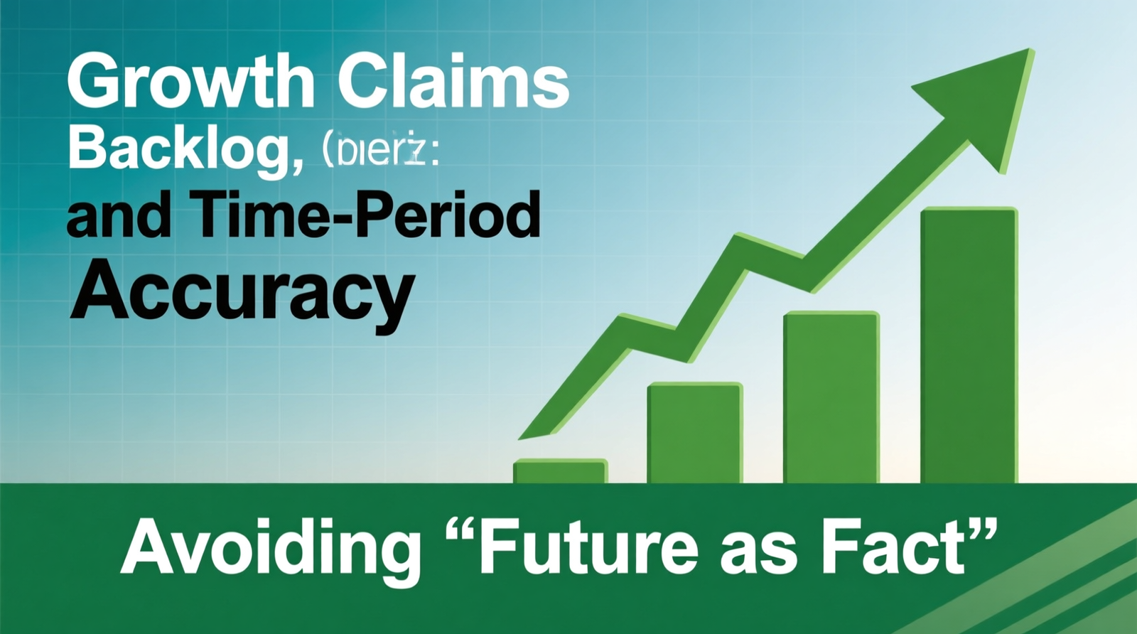 Growth Claims, Backlog, and Time-Period Accuracy (Avoiding “Future as Fact”)