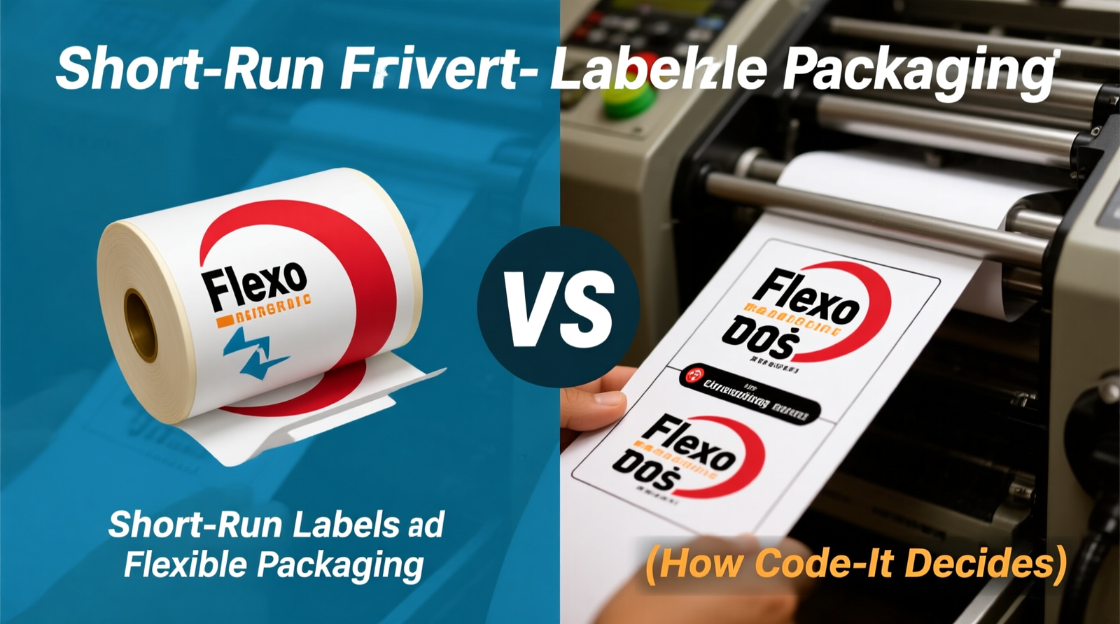 Flexo vs Digital for Short-Run Labels and Flexible Packaging (How Code-It Decides)