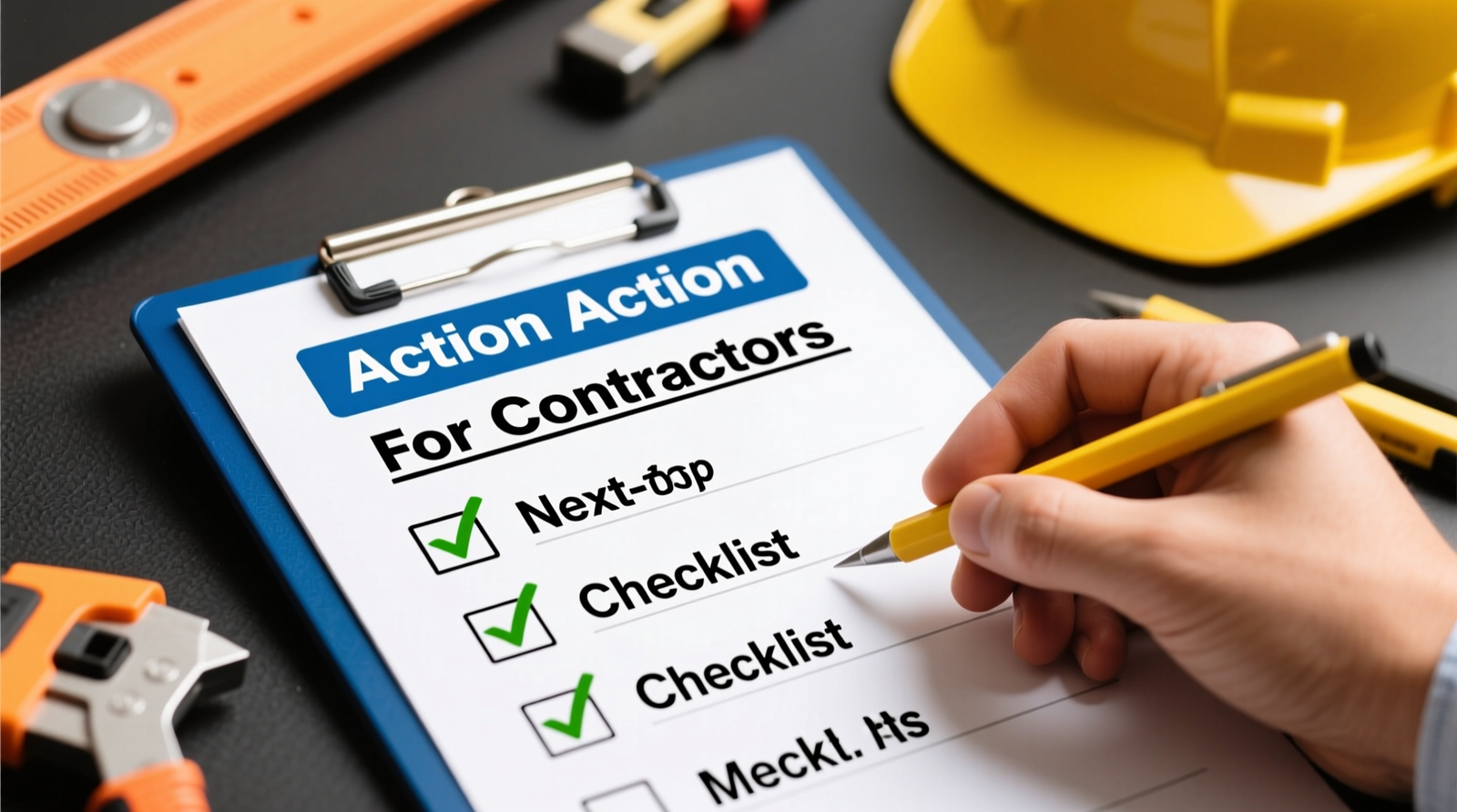 Call to Action: A Simple Next-Step Checklist for Contractors